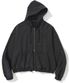 4 Cross Symbol Pigment Hood Zip Up - Charcoal