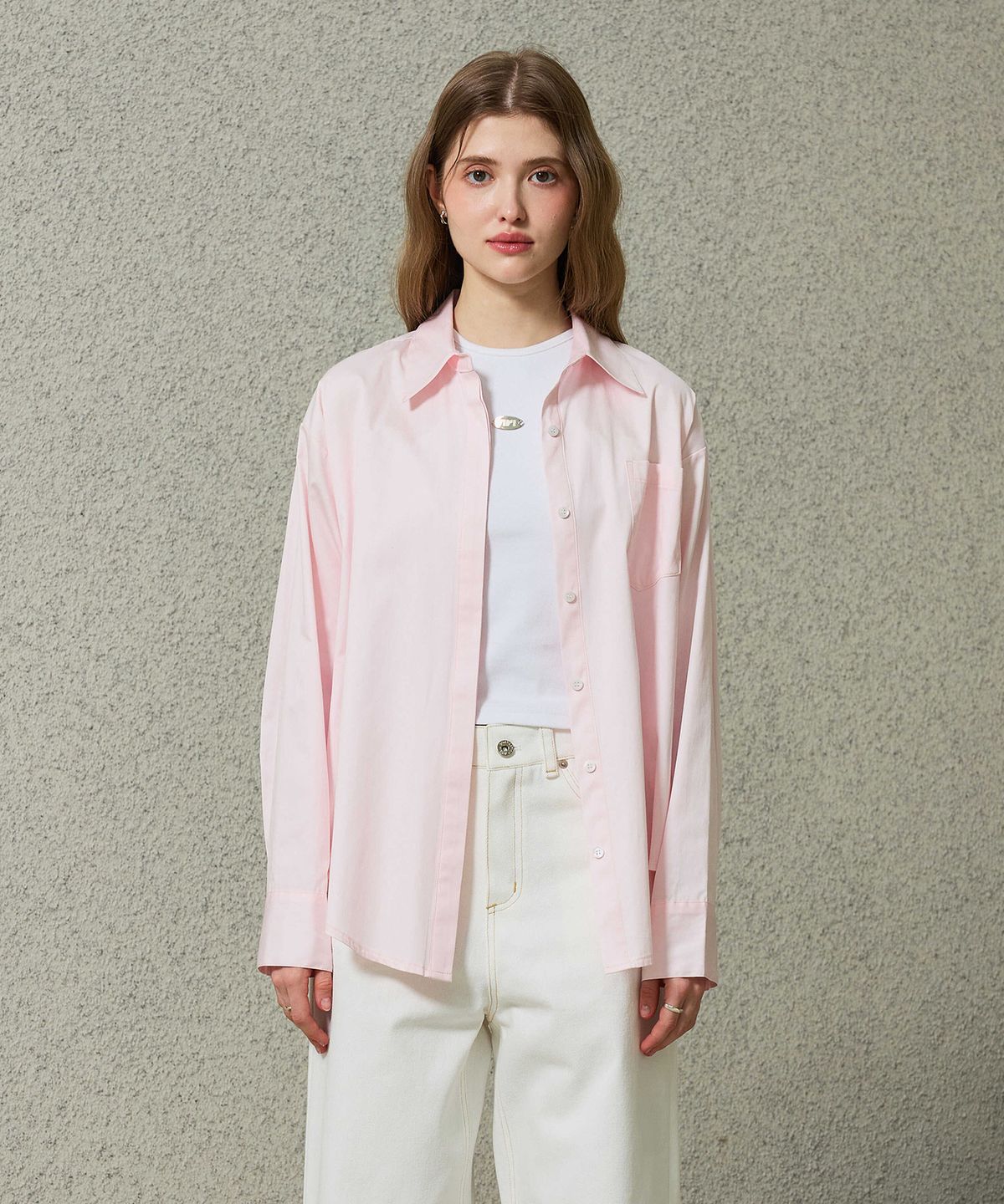 아리킴(ARIKIM) BRIGHT OVERSIZED SHIRT / PINK