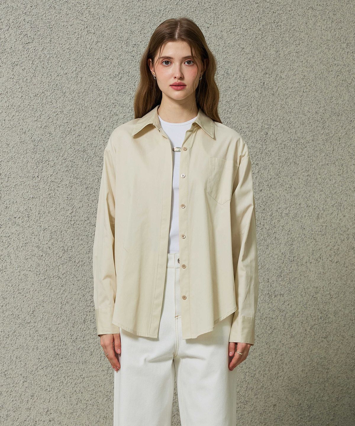 아리킴(ARIKIM) BRIGHT OVERSIZED SHIRT / BEIGE