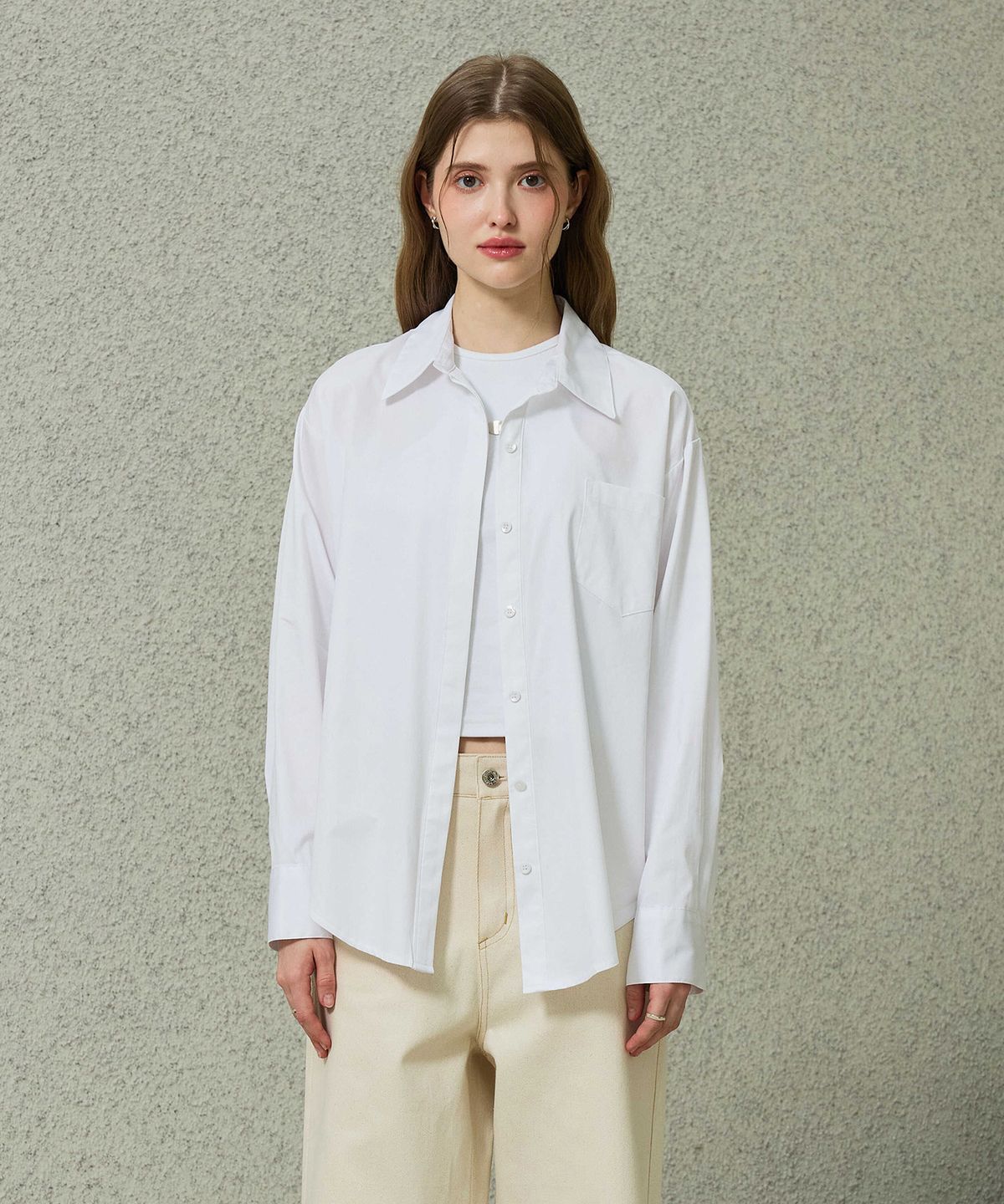 아리킴(ARIKIM) BRIGHT OVERSIZED SHIRT / WHITE