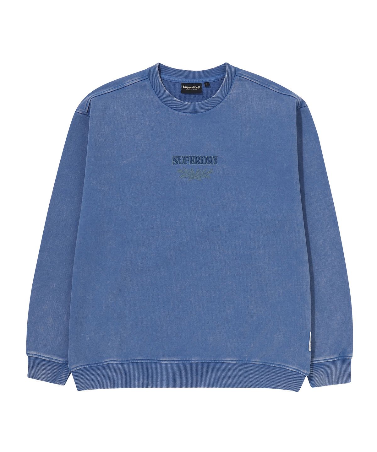 슈퍼드라이(SUPERDRY) 리치 파머 그래픽 스웨트셔츠 블루