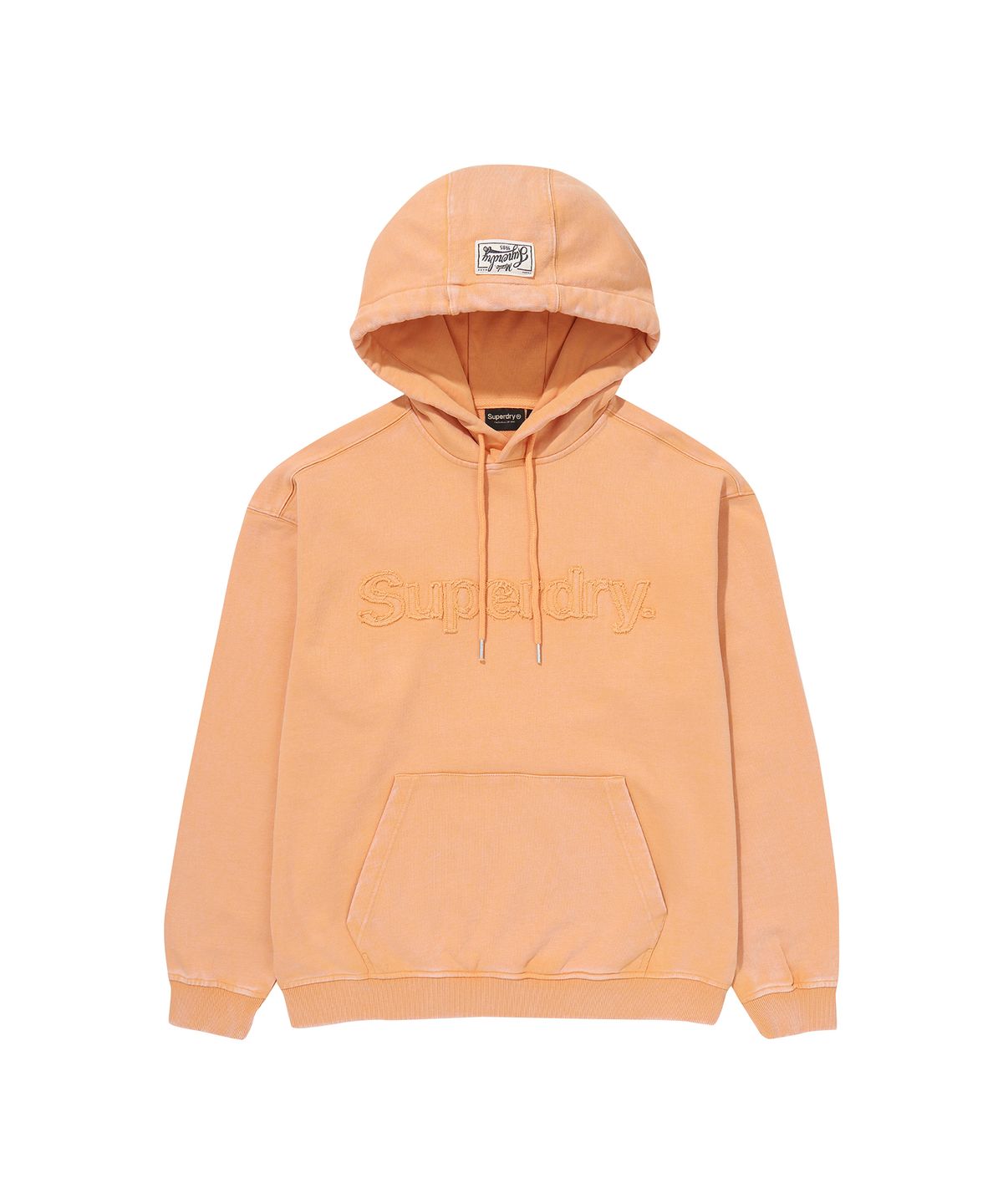 슈퍼드라이(SUPERDRY) 빈티지 워시드 후드 라이트 오렌지