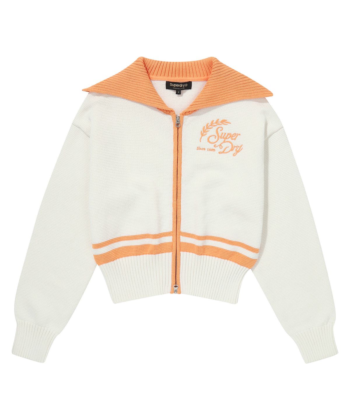 슈퍼드라이(SUPERDRY) W 세일러 스웨터 가디건 크림