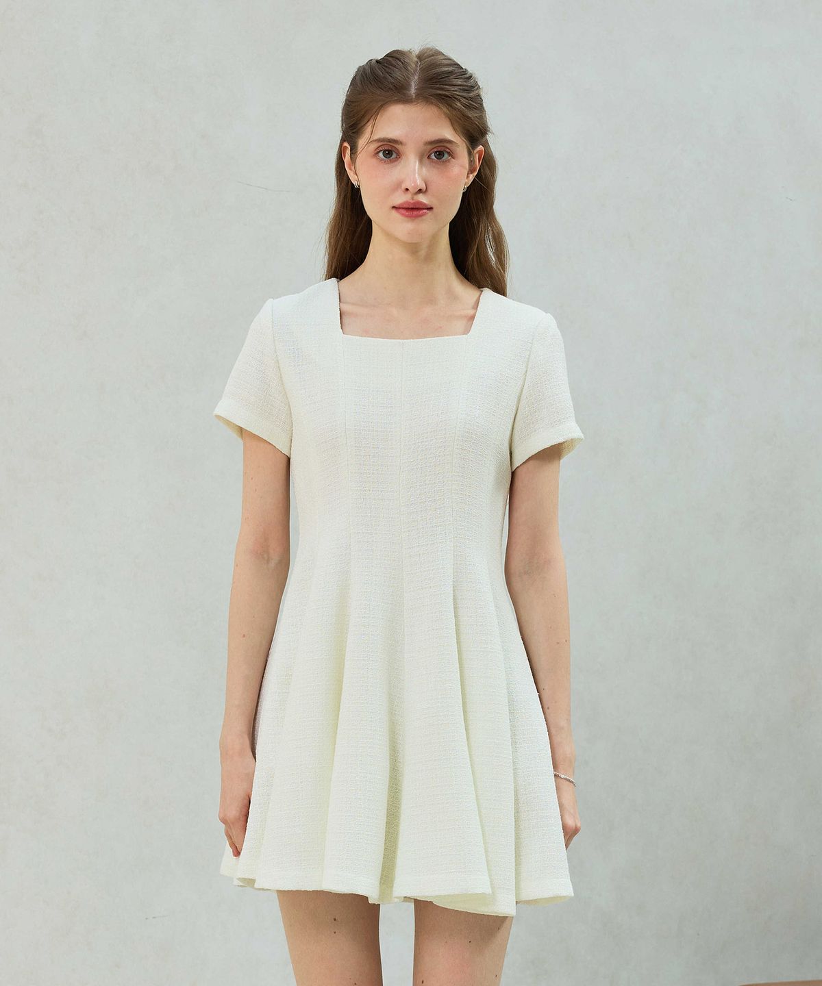 아리킴(ARIKIM) LANI TWEED DRESS / WHITE