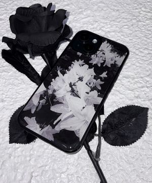 화이트 플라워 아이폰 갤럭시 에폭시 범퍼 케이스