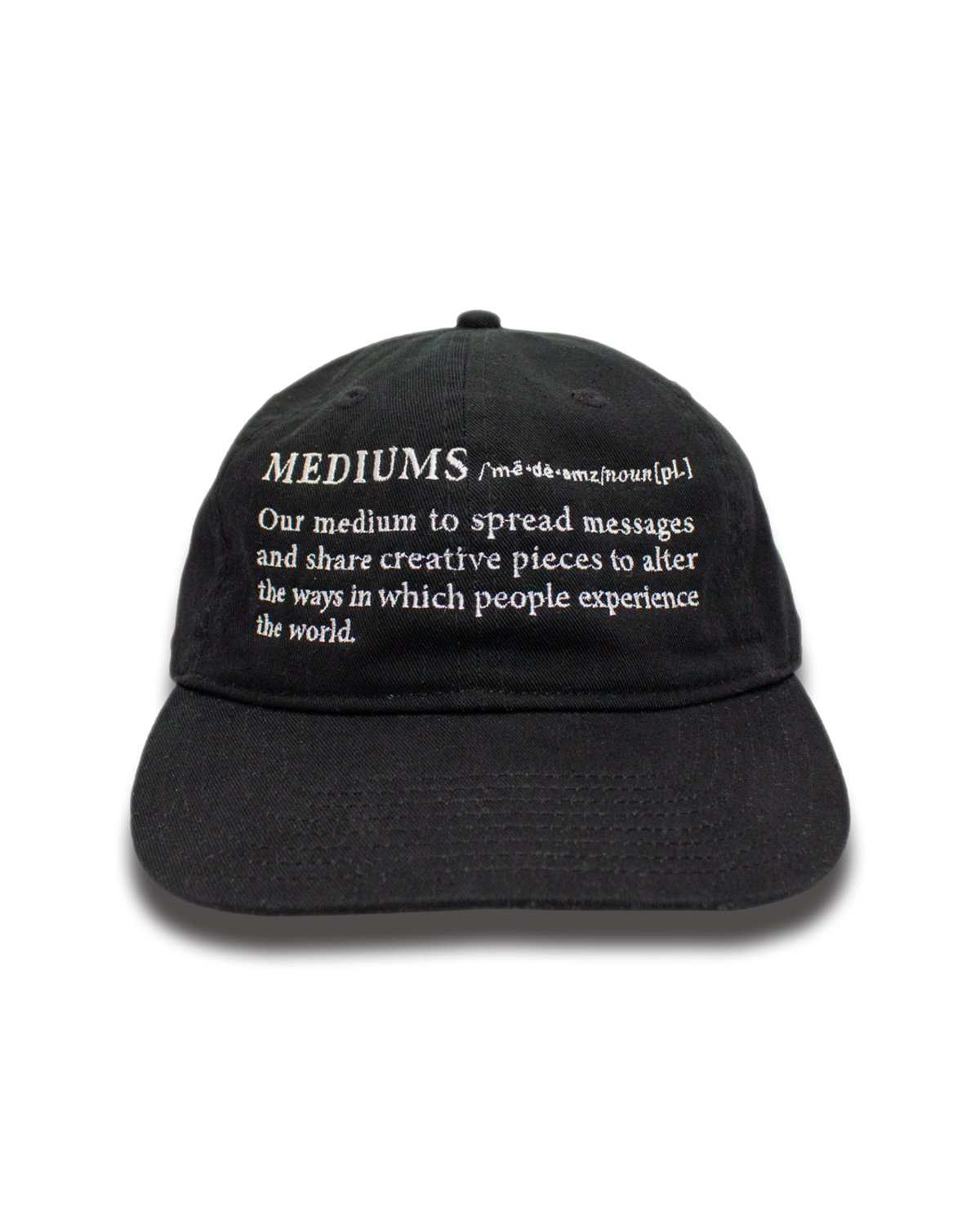 미디엄스(MEDIUMS) Definition Cap - Black(사전적 정의 캡)