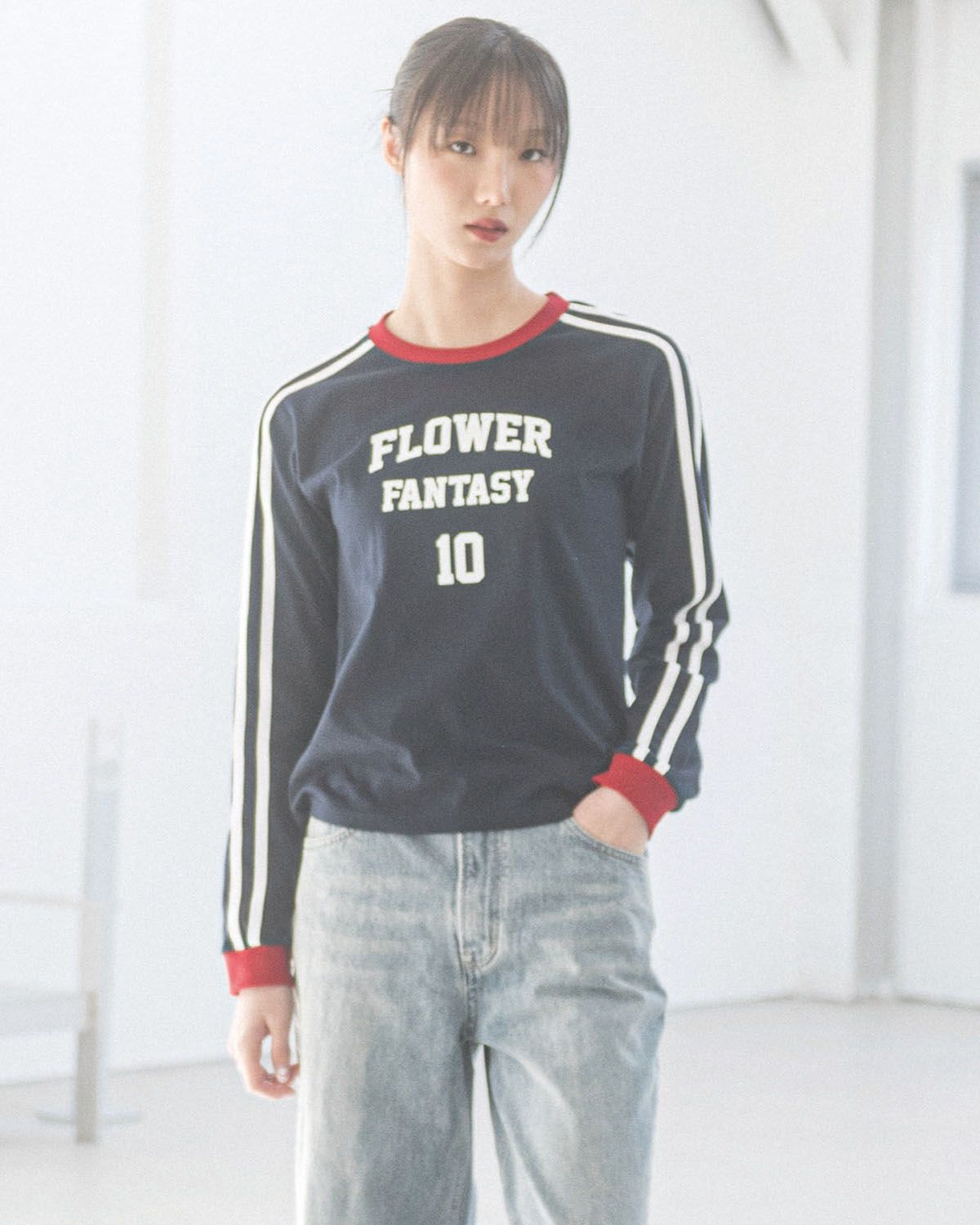 ◆25SS HAVISM W FF UNIFORM L/S TEE/5色◆ MUSINSA | HAVISM W FF UNIFORM L/S TEE(NAVY)