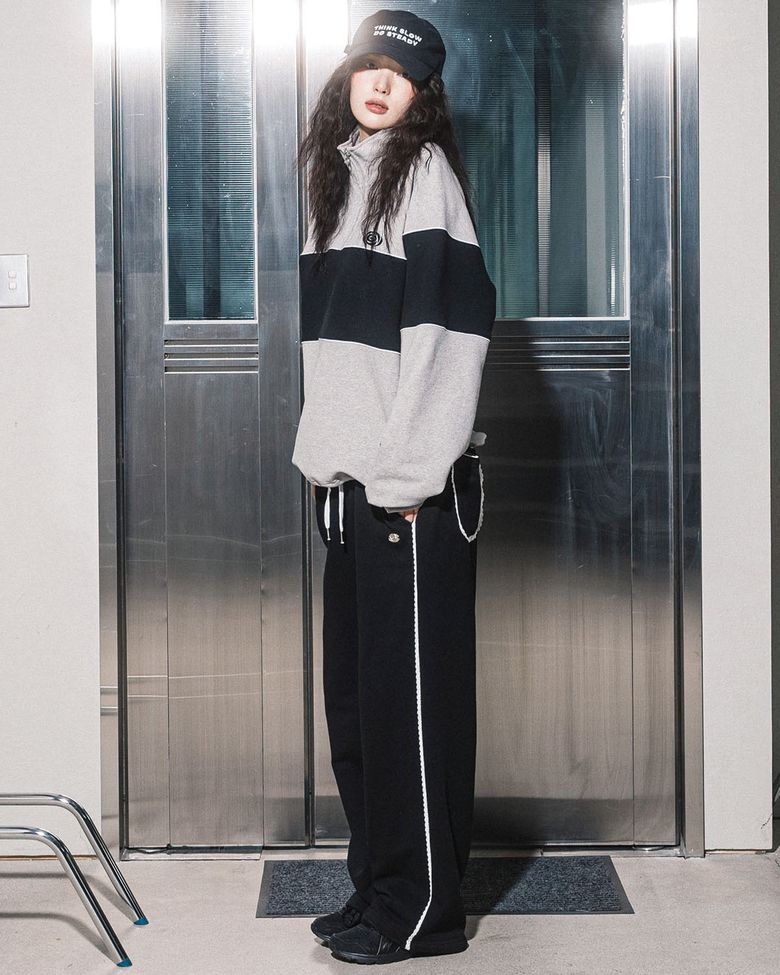 ROSE LACE SWEATPANTS(BLACK)