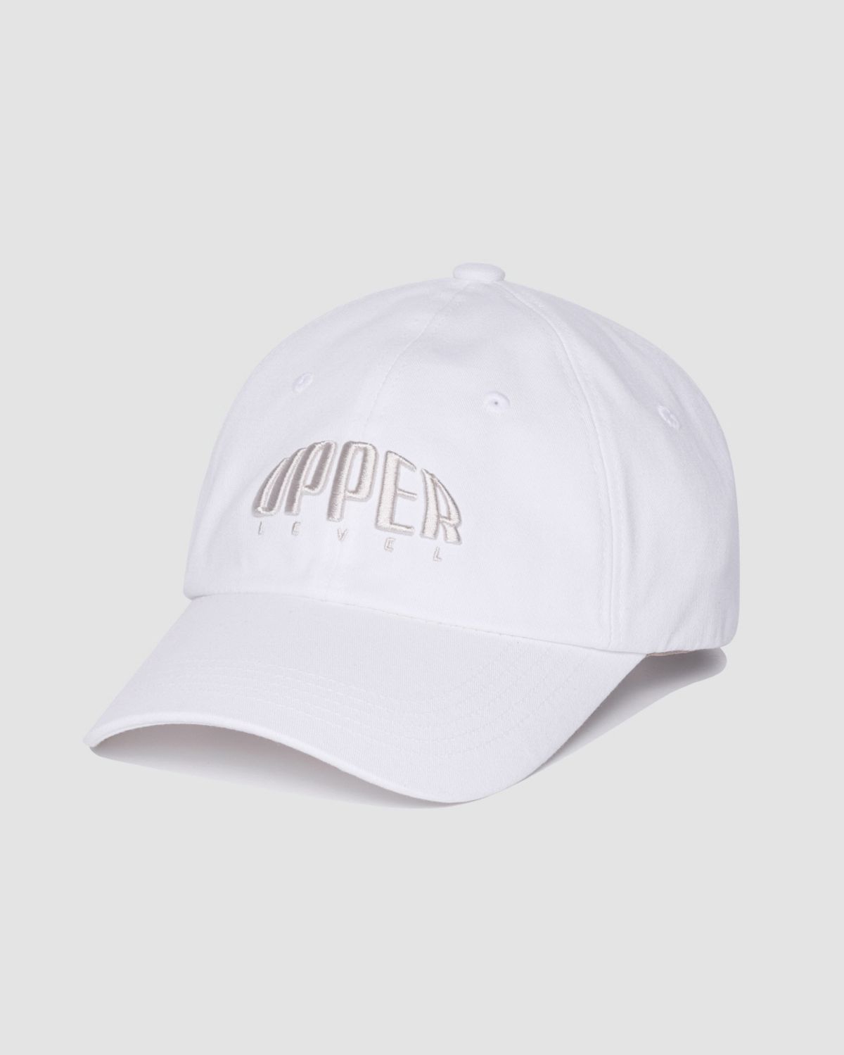 어퍼(UPPER) 아치 로고 볼캡 - 화이트
