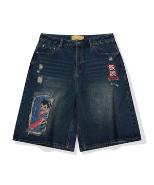 [아톰] 마하 5 데님 쇼츠(인디고)