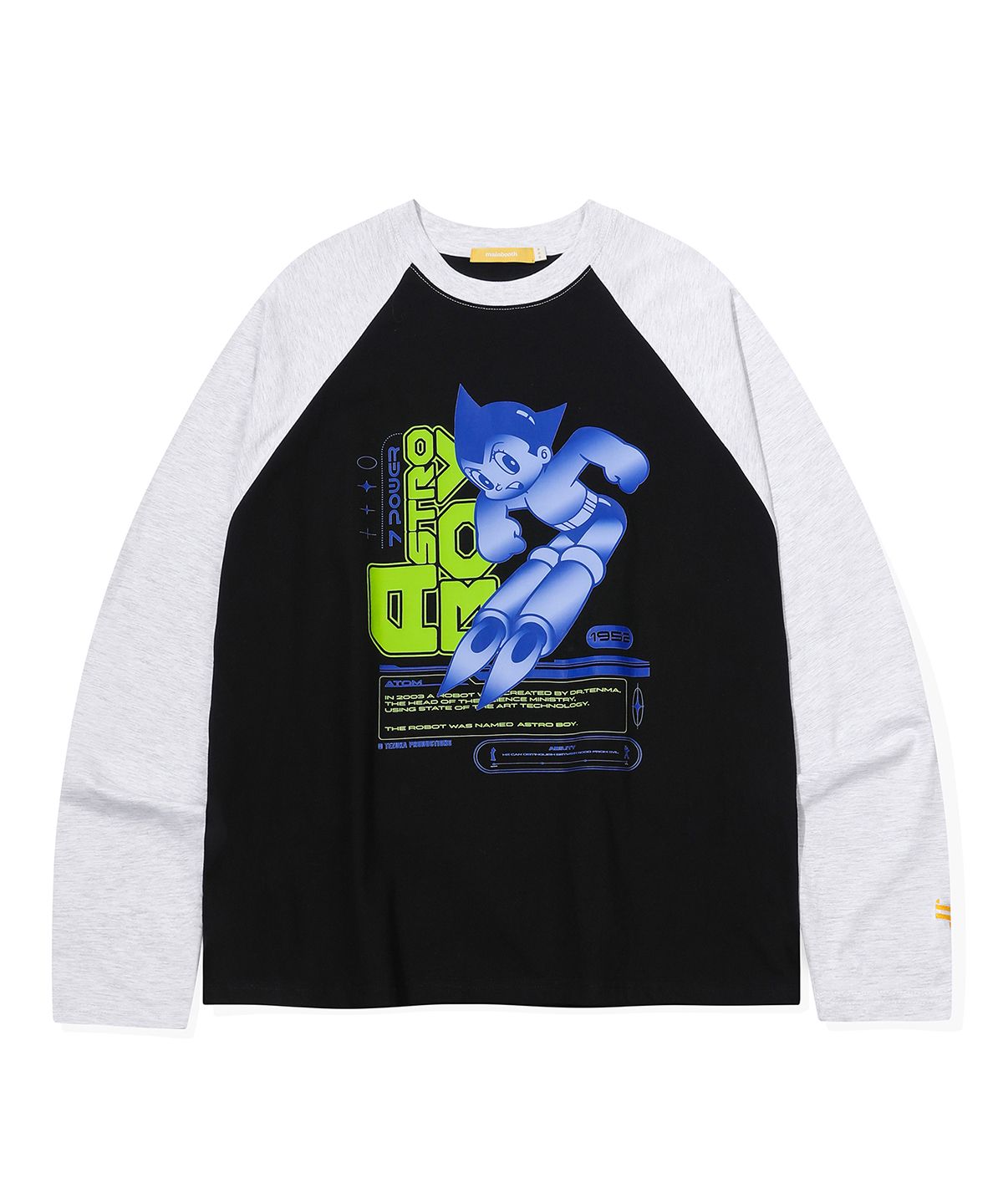 ★MAINBOOTH★Cyberpunk Raglan T-shirt(BLACK)★正規品/送料込 MUSINSA公式 | MAINBOOTH [Atom] Cyberpunk Raglan T-shirt (Black)