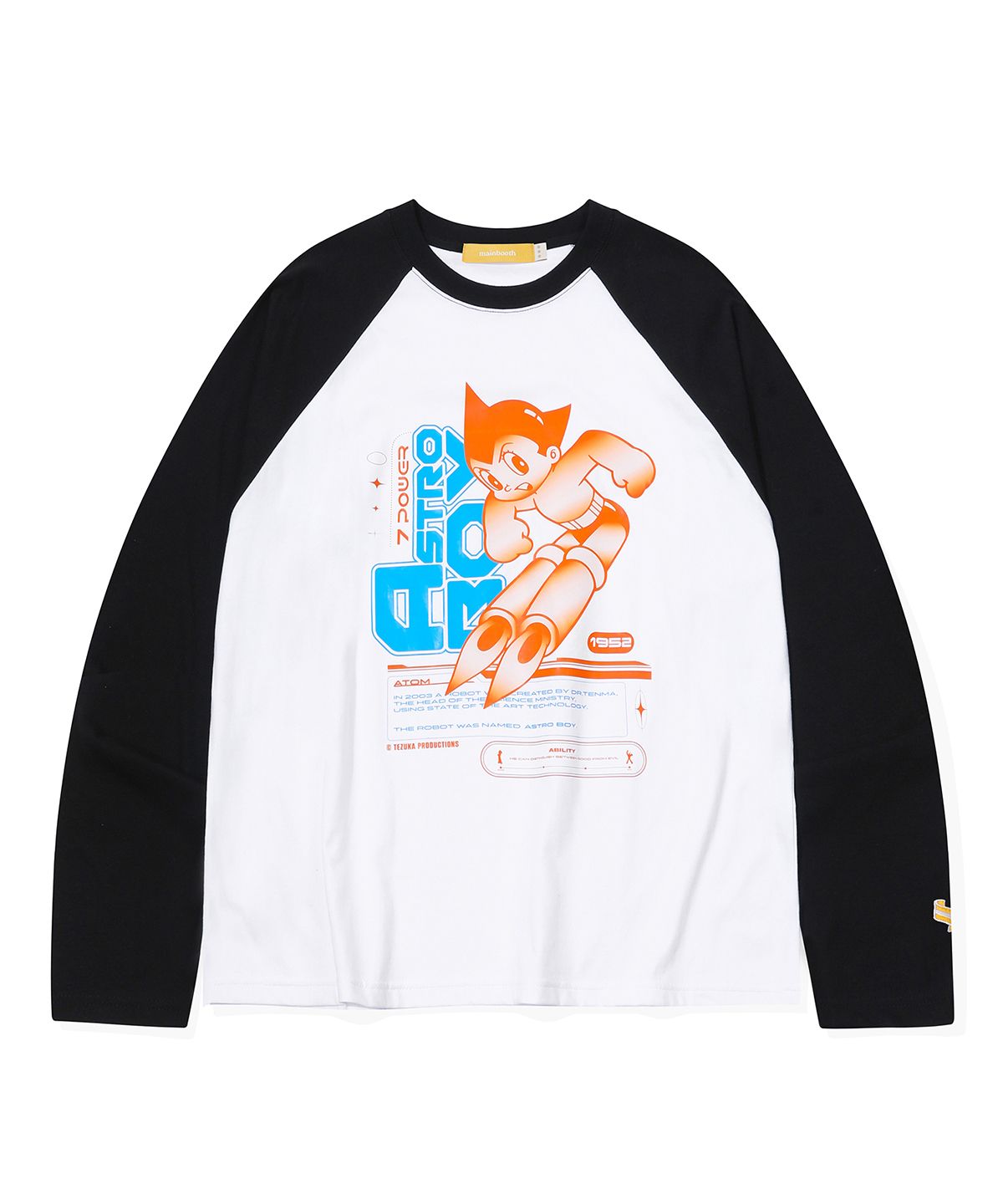 ★MAINBOOTH★Cyberpunk Raglan T-shirt(BLACK)★正規品/送料込 MUSINSA公式 | MAINBOOTH [Atom] Cyberpunk Raglan T-shirt (Black)