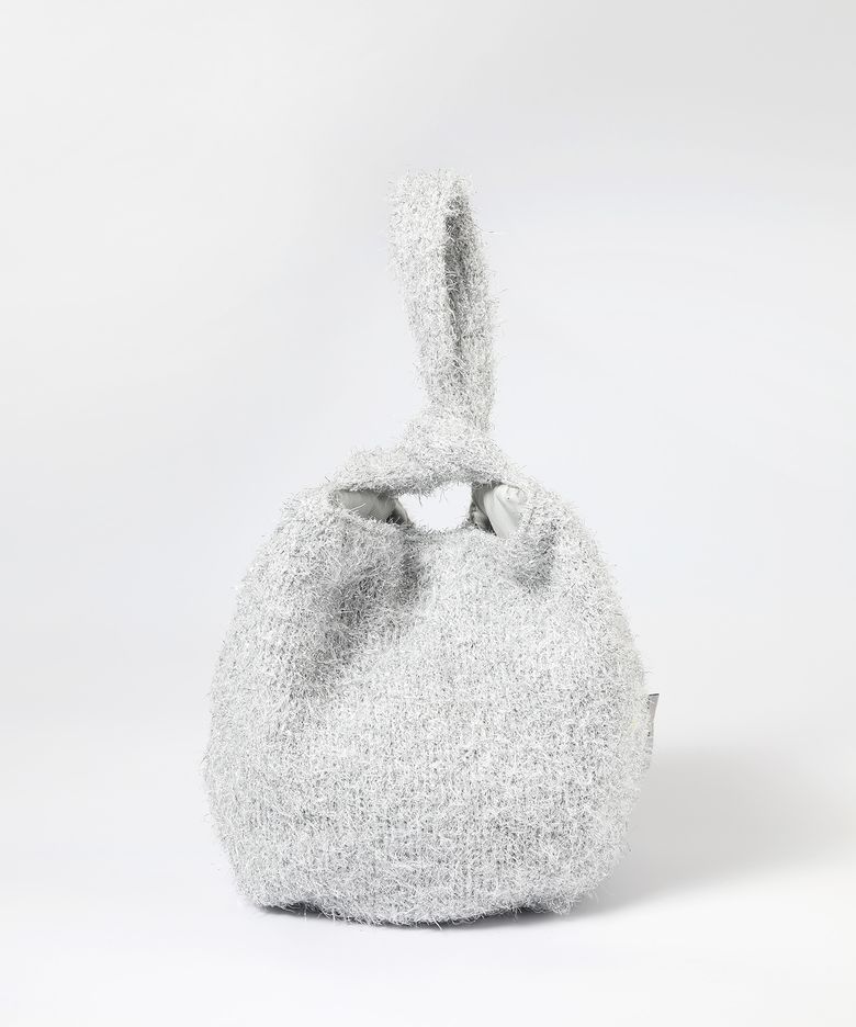 Acrylic Pearl Dumpling Wrist bag - Silver