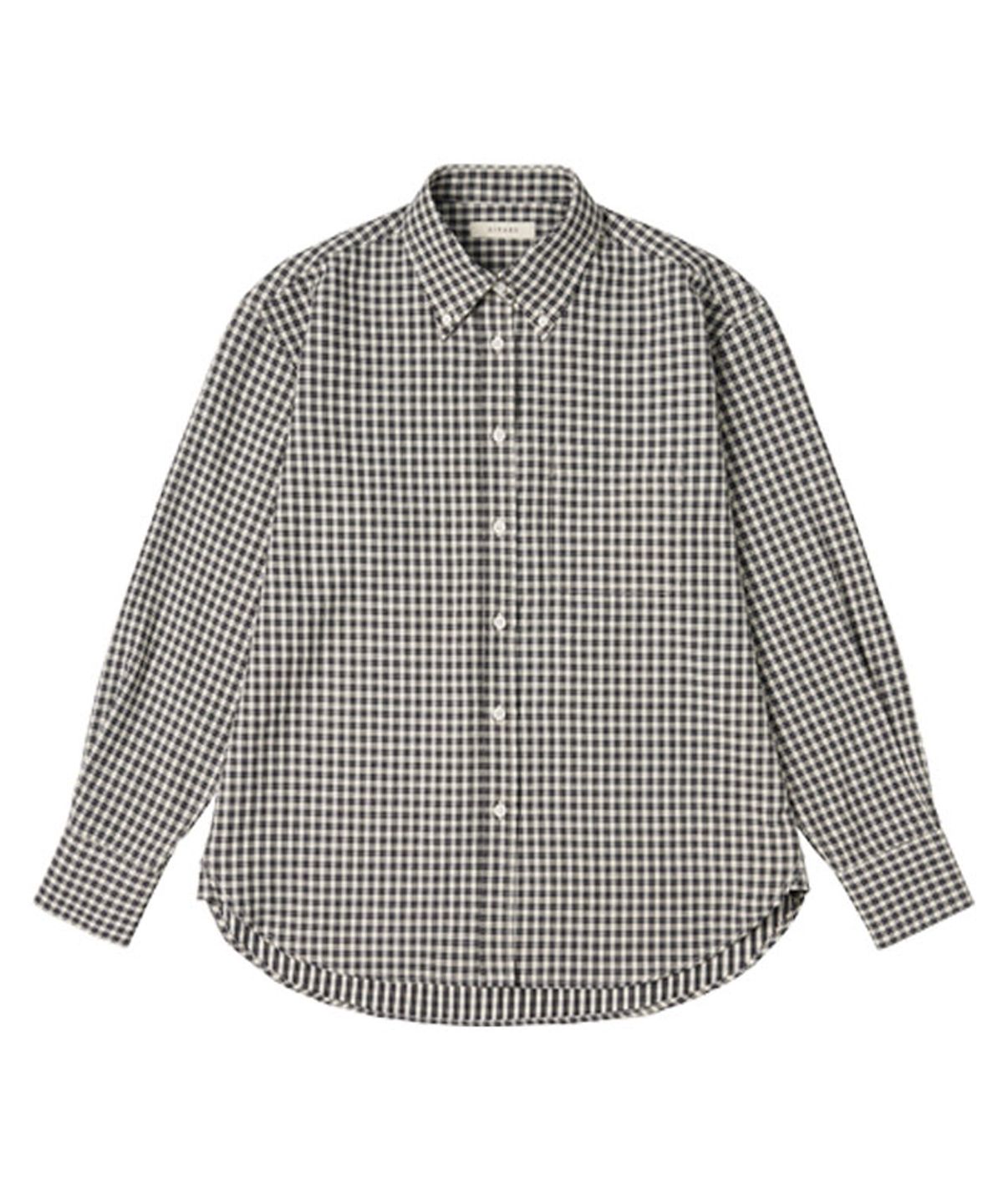 시야쥬(SIYAZU) SITP5176 루즈 핏 클래식 체크 셔츠_Black check