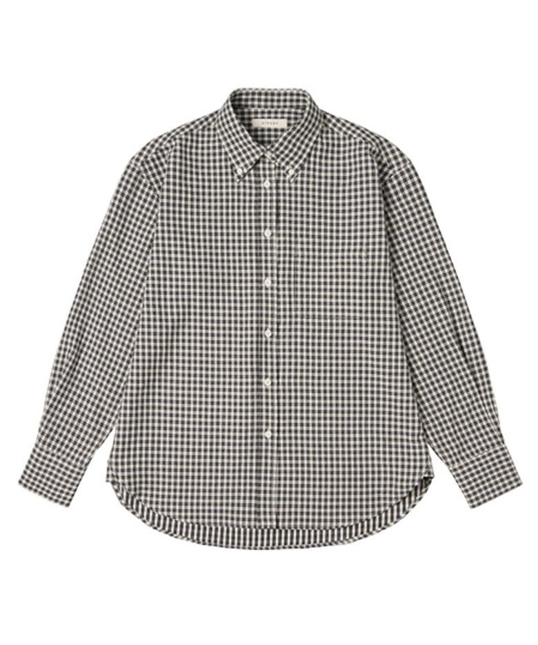 SITP5176 루즈 핏 클래식 체크 셔츠_Black check