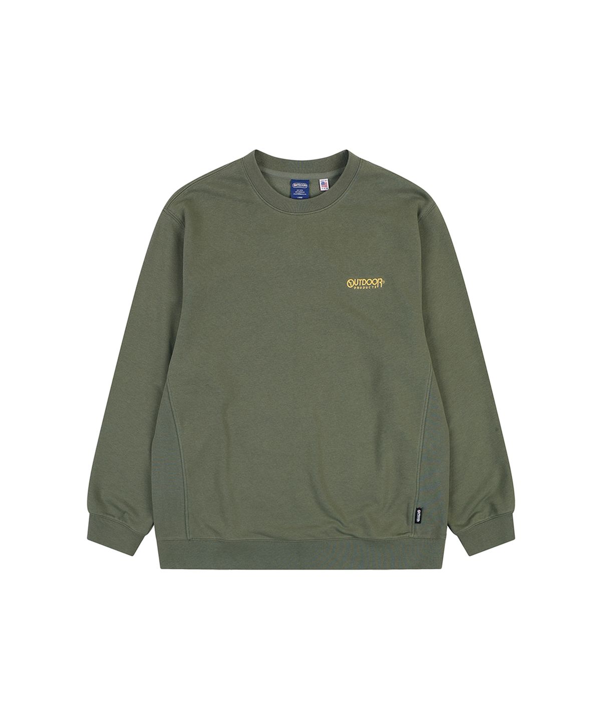 아웃도어 프로덕츠(OUTDOOR PRODUCTS) BIG MULTI LOGO CREW NECK (KHAKI)