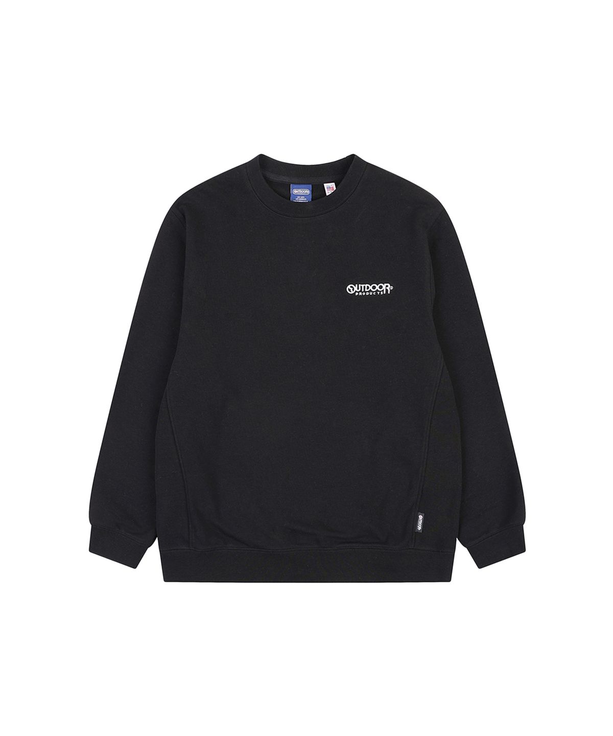 아웃도어 프로덕츠(OUTDOOR PRODUCTS) BIG MULTI LOGO CREW NECK (BLACK)
