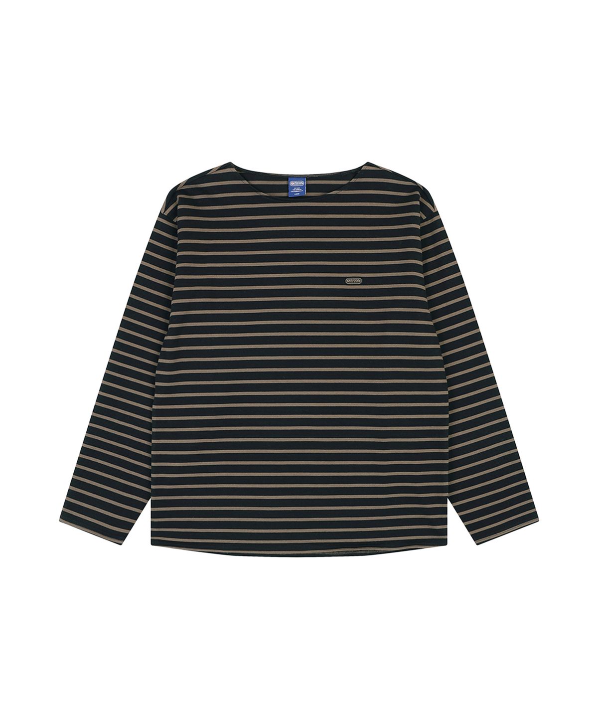 아웃도어 프로덕츠(OUTDOOR PRODUCTS) STRIPE BOATNECK LONG SLEEVE SHIRT (BLACK)