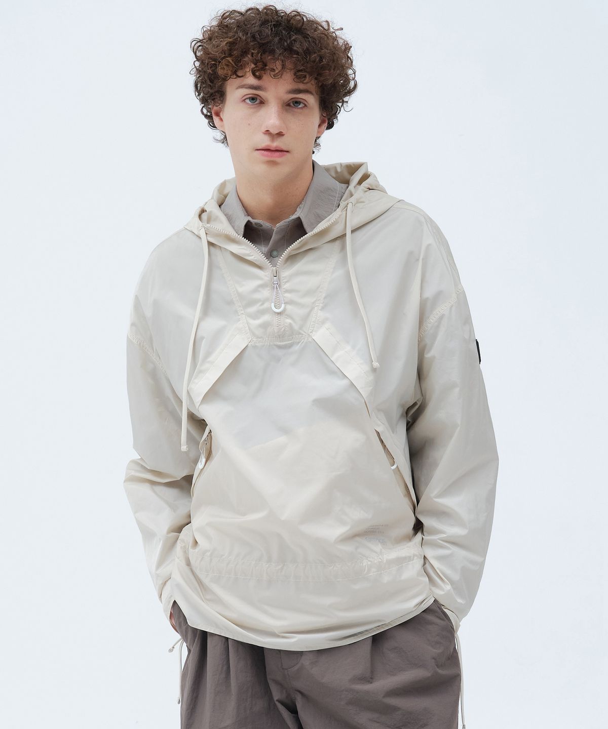 아웃도어 프로덕츠(OUTDOOR PRODUCTS) NYLON ANORAK HOOD JUMPER (CREAM)