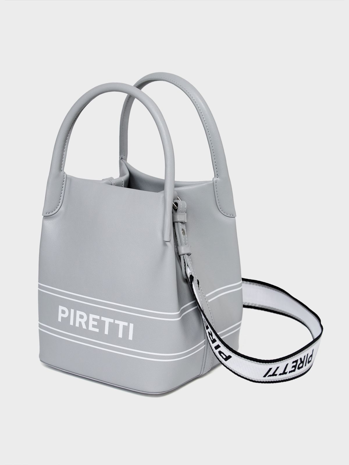 피레티(PIRETTI) 소프트 미니 토트백_Light Grey