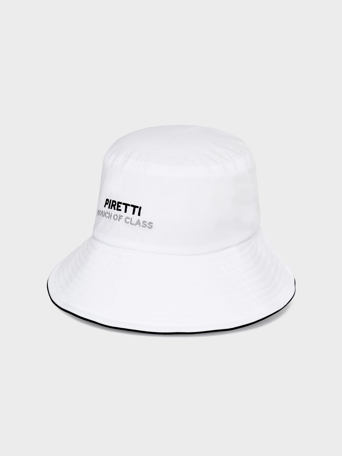 피레티(PIRETTI) 타공로고 포인트 햇_White