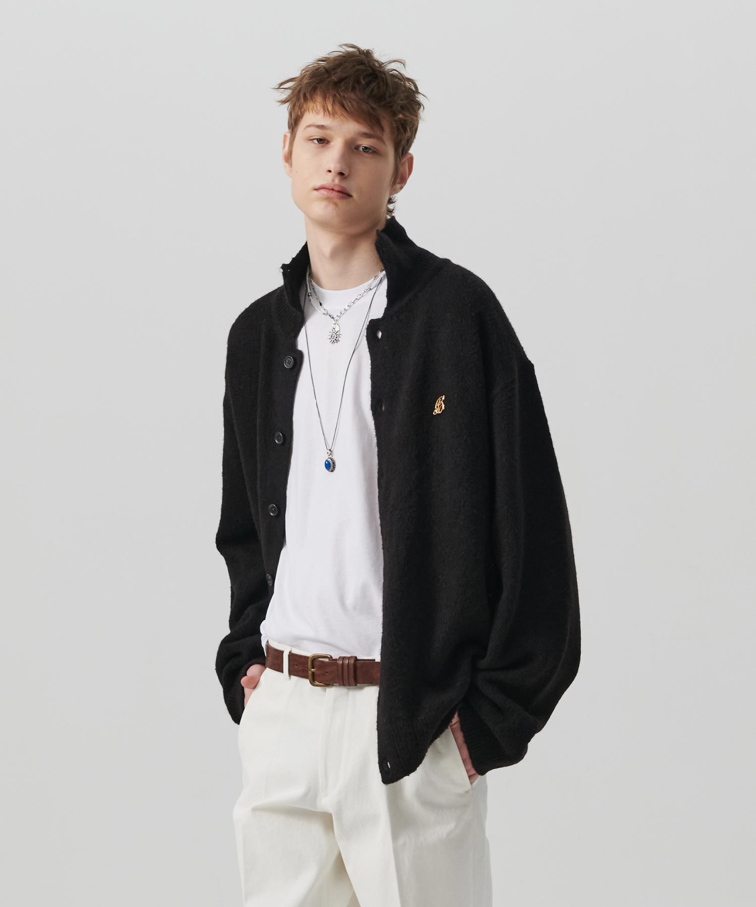 beyondclosetのDamage Garment Dress Up Wool Cardigan MUSINSA | BEYOND CLOSET Damage Garment Dress Up Wool