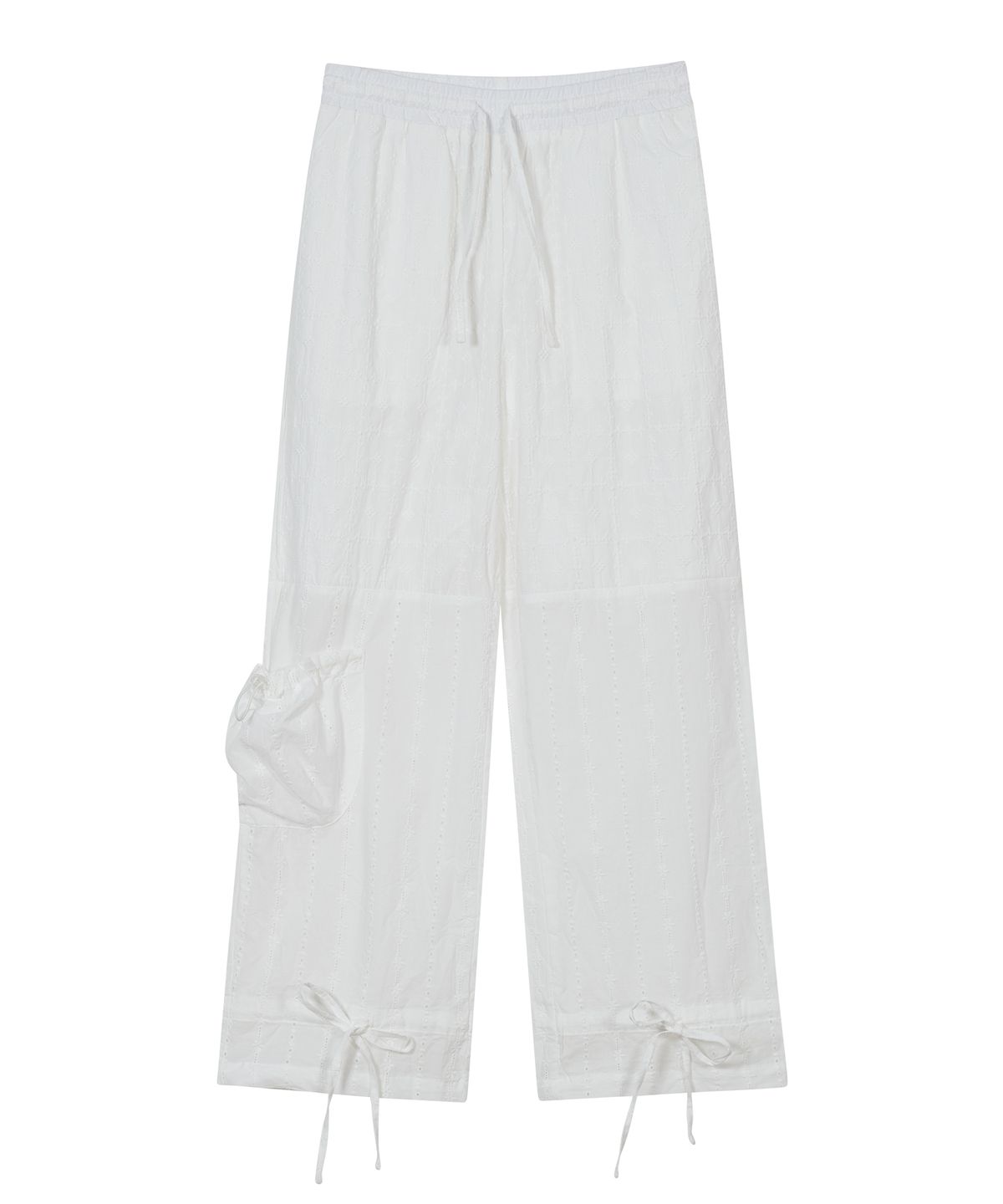 타입서비스(TYPESERVICE) Lace Strap Pants [White]