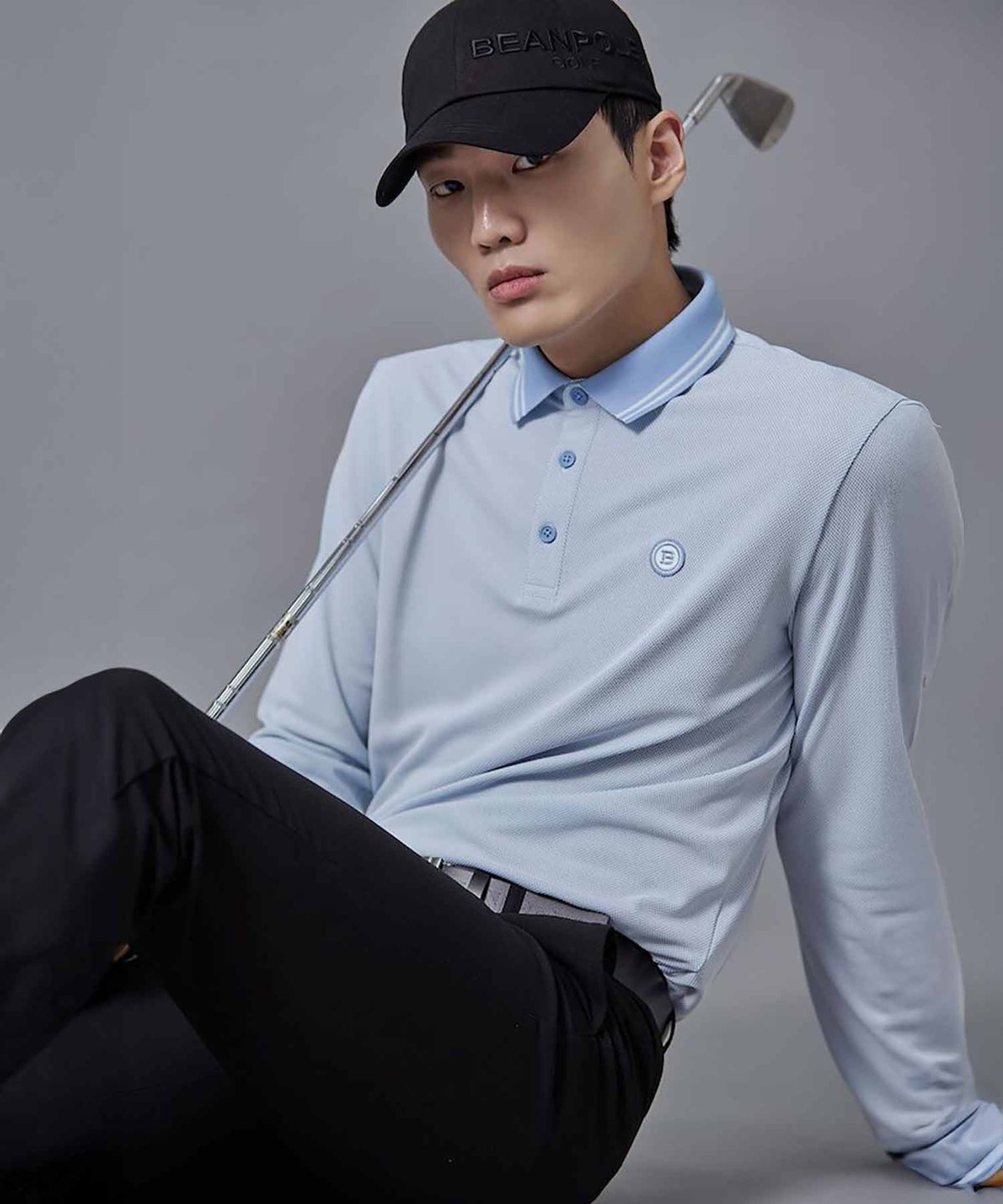 빈폴 액세서리(BEANPOLE ACCESSORY) 남성 면트윌 볼캡 - 블랙