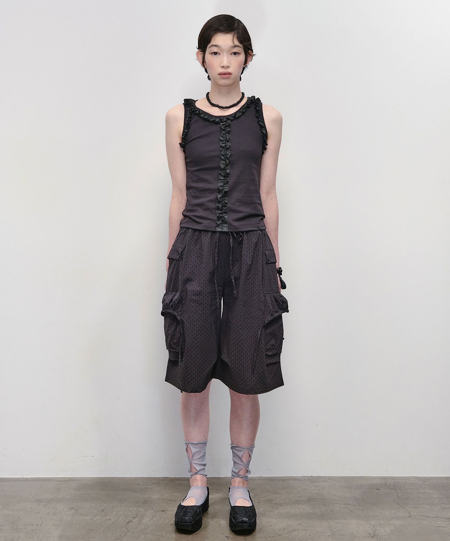 TYPESERVICE ■ Textured Strap Pants Techwear Pants With Straps | Parallel