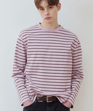 멀티 스트라이프 롱슬리브 PK