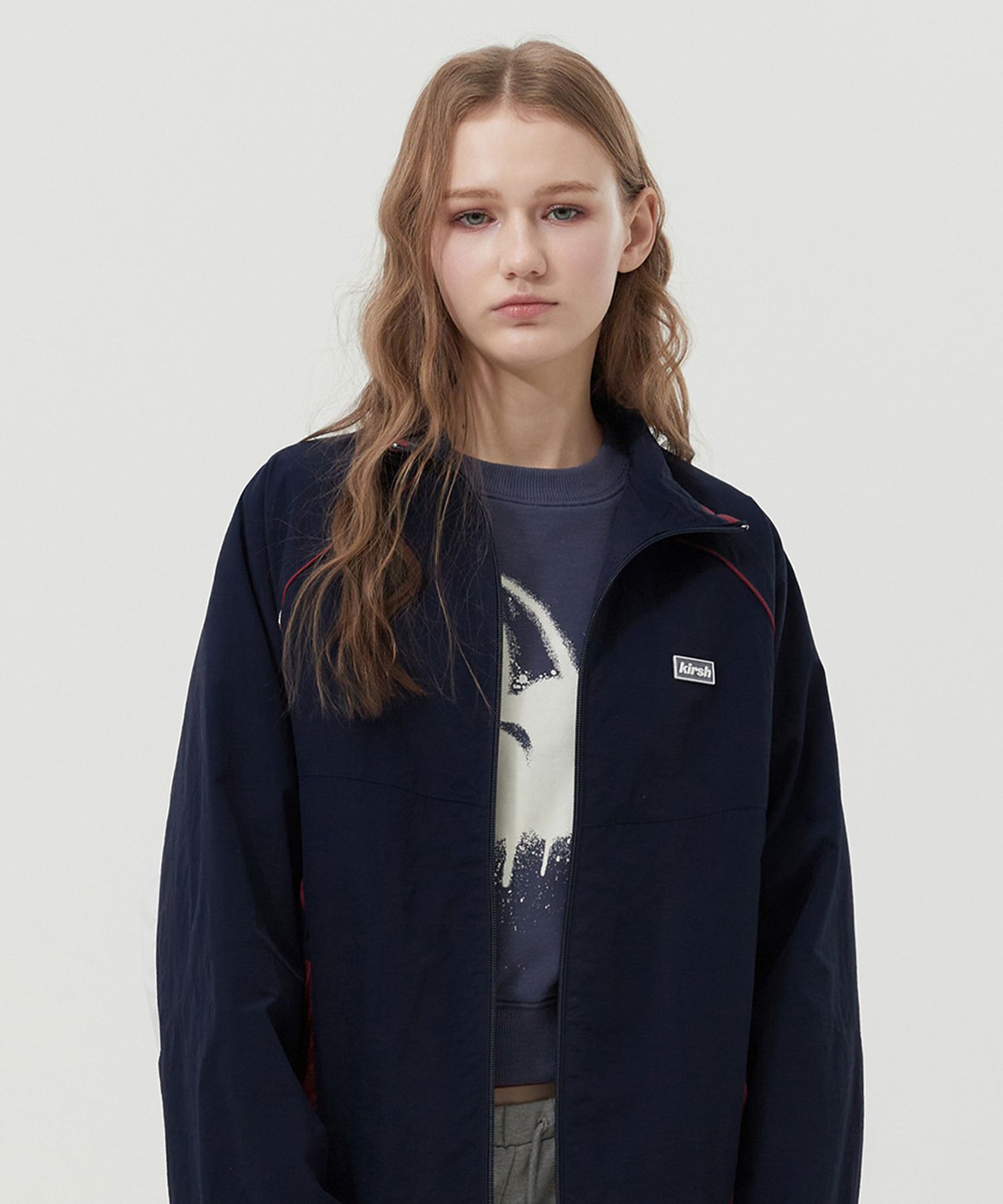 ★2025SS新作★KIRSH★COLOR BLOCK RAGLAN JUMPER MUSINSA | KIRSH Color Block Raglan Jumper [Dark Navy]