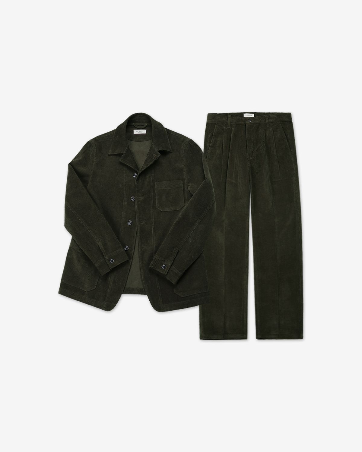 솔티(SORTIE) Corduroy French Work Set-up (Khaki)