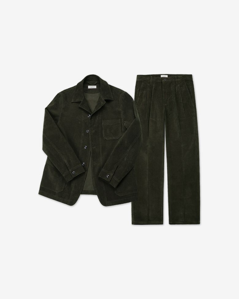 Corduroy French Work Set-up (Khaki)