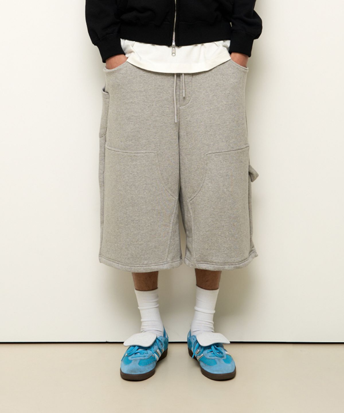 9999아카이브(9999ARCHIVE) Double Knee Sweat Bermuda Pants