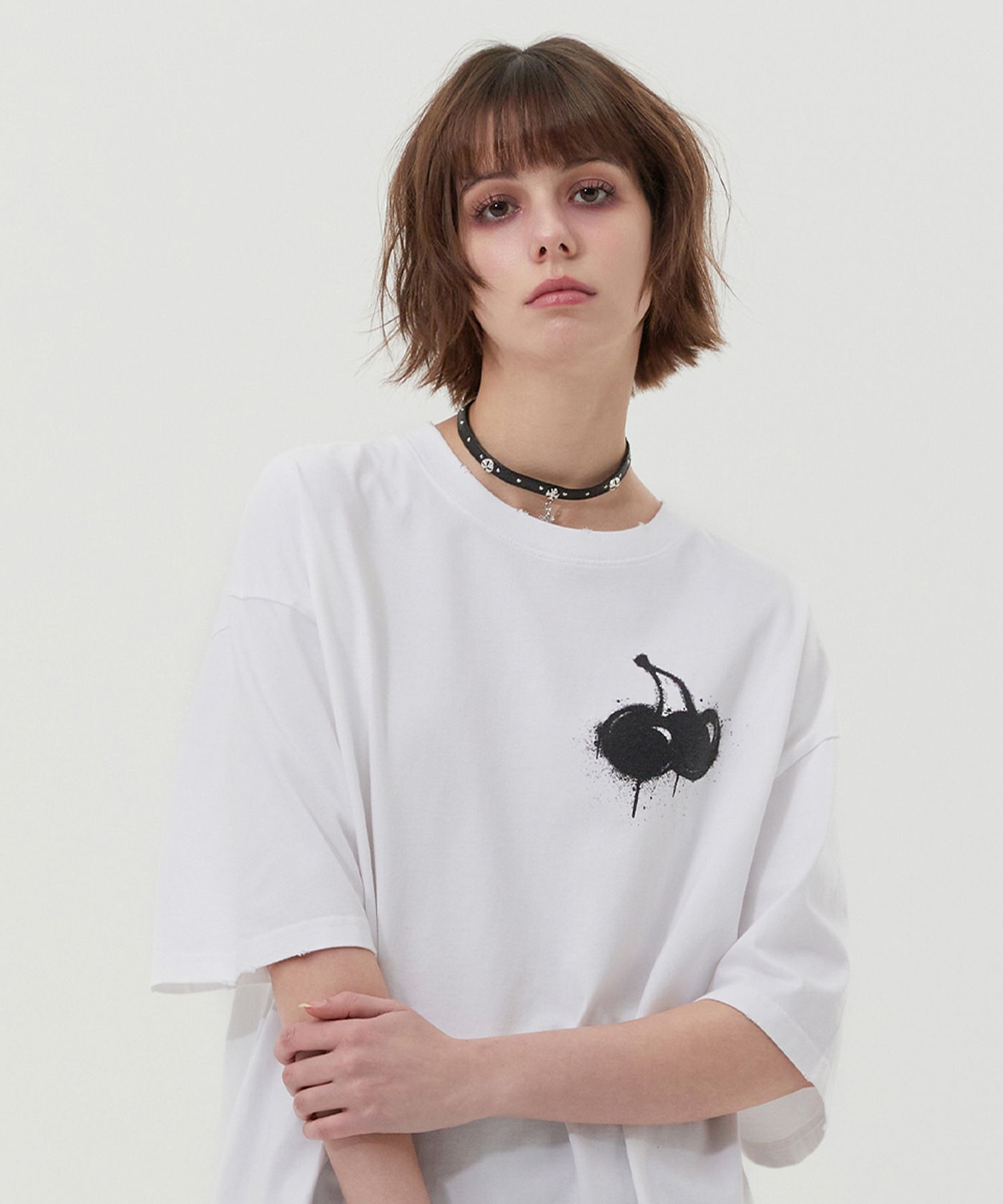 Tシャツ・カットソー KIRSH Melting cherry pigment washed t-shirt charcoal KTMC5CT MUSINSA | KIRSH Melting Cherry Pigment Washing T-shirt