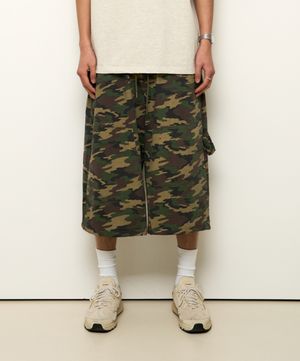 Double Knee Sweat Bermuda Pants