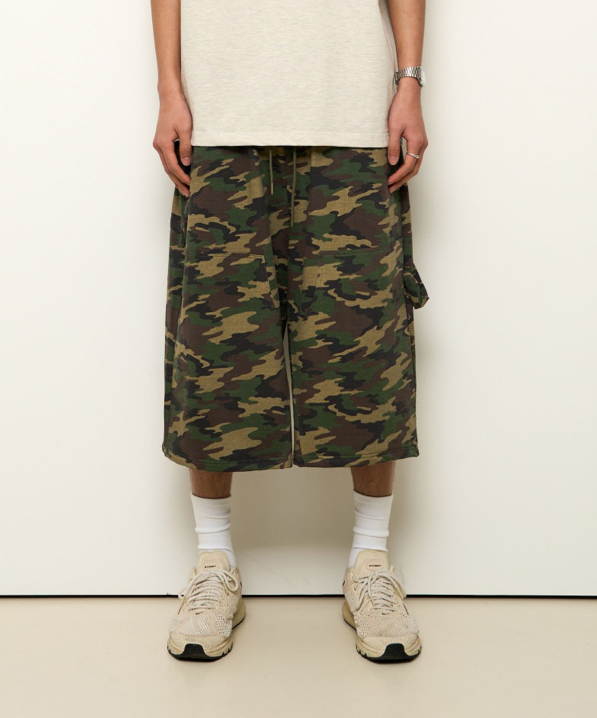 9999아카이브(9999ARCHIVE) Double Knee Sweat Bermuda Pants