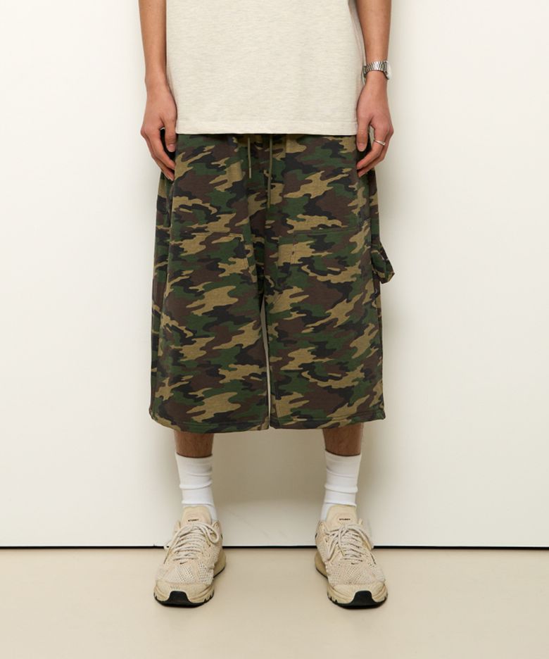 Double Knee Sweat Bermuda Pants