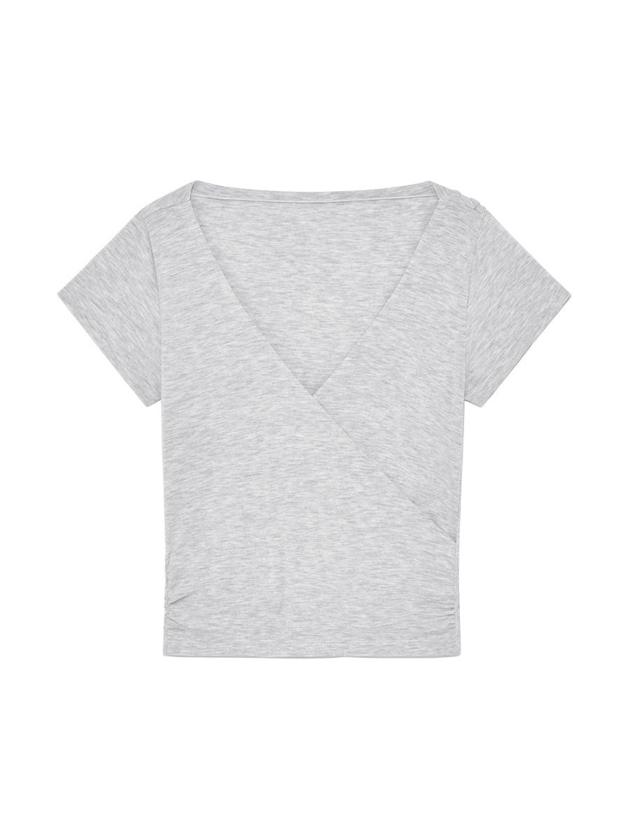 ★GLOWNY★ LUSH SWIRL MODAL TEE WHITE MELANGE GY25LWTS003WM MUSINSA | GLOWNY LUSH SWIRL MODAL TEE (WHITE MELANGE)