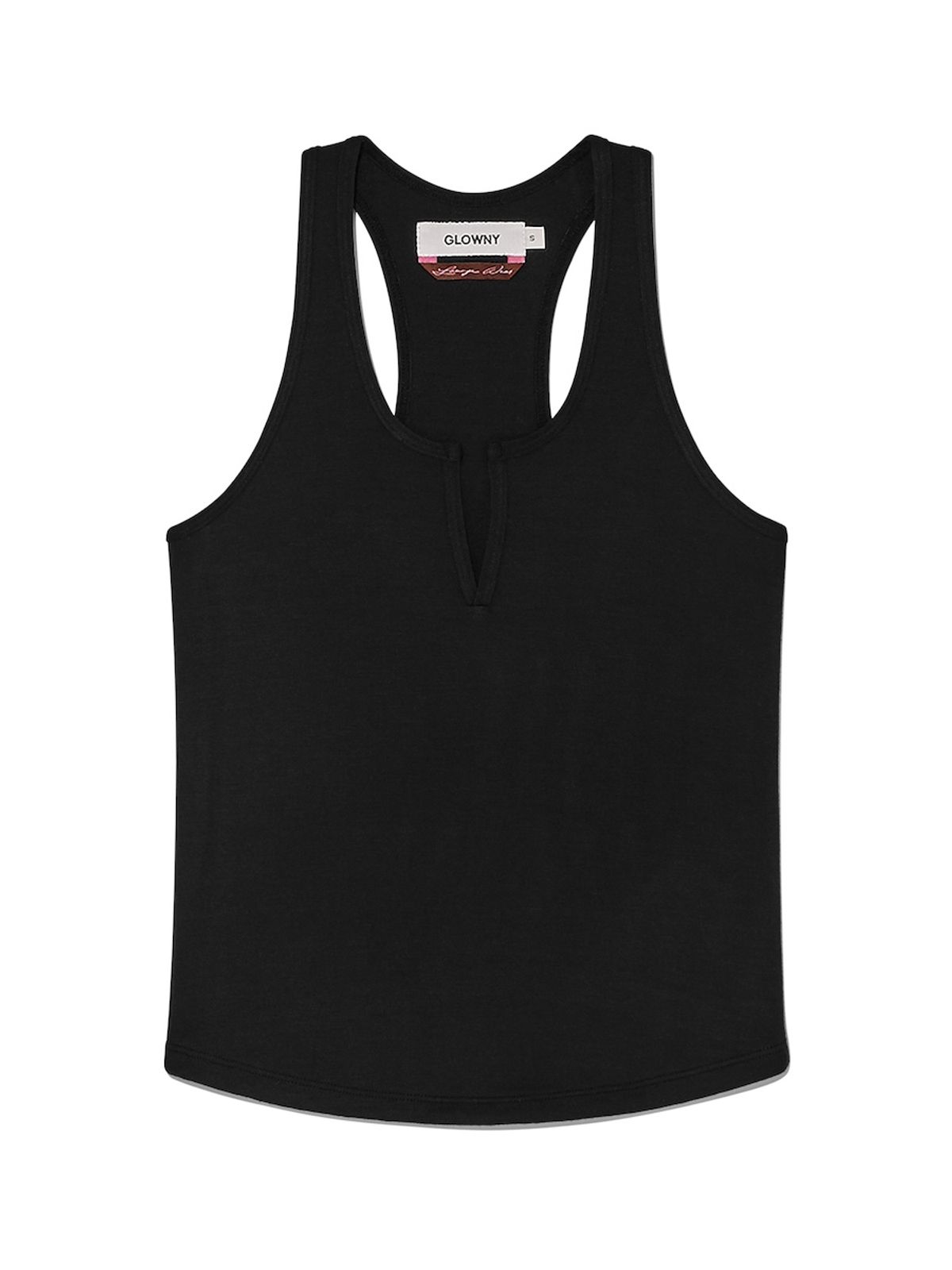 글로니(GLOWNY) PURE MODAL SLIT TANK (BLACK)
