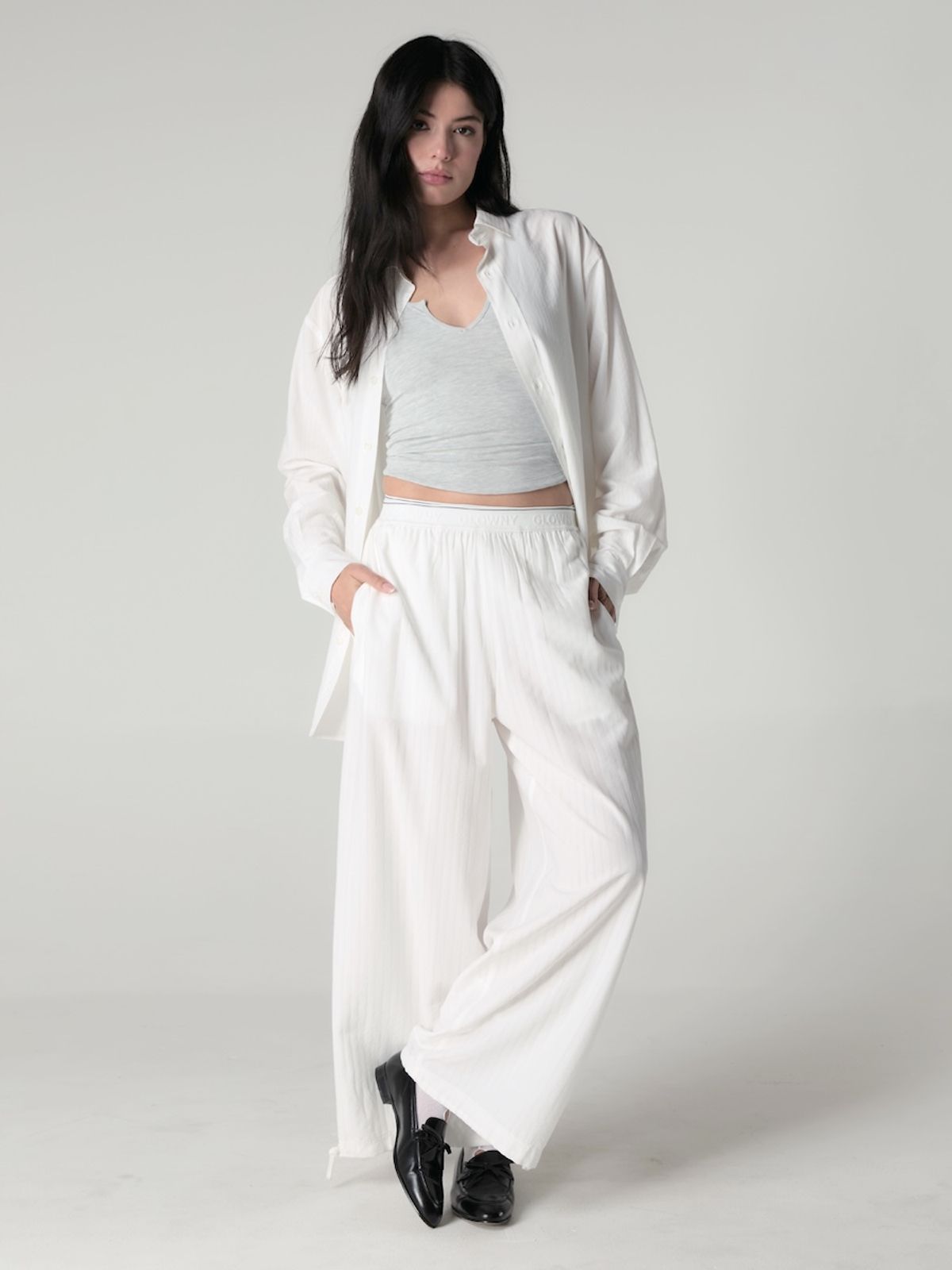글로니(GLOWNY) WILLY POP PANTS (WHITE STRIPE)