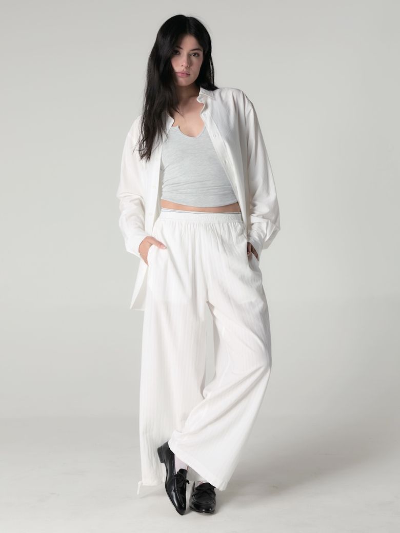 WILLY POP PANTS (WHITE STRIPE)