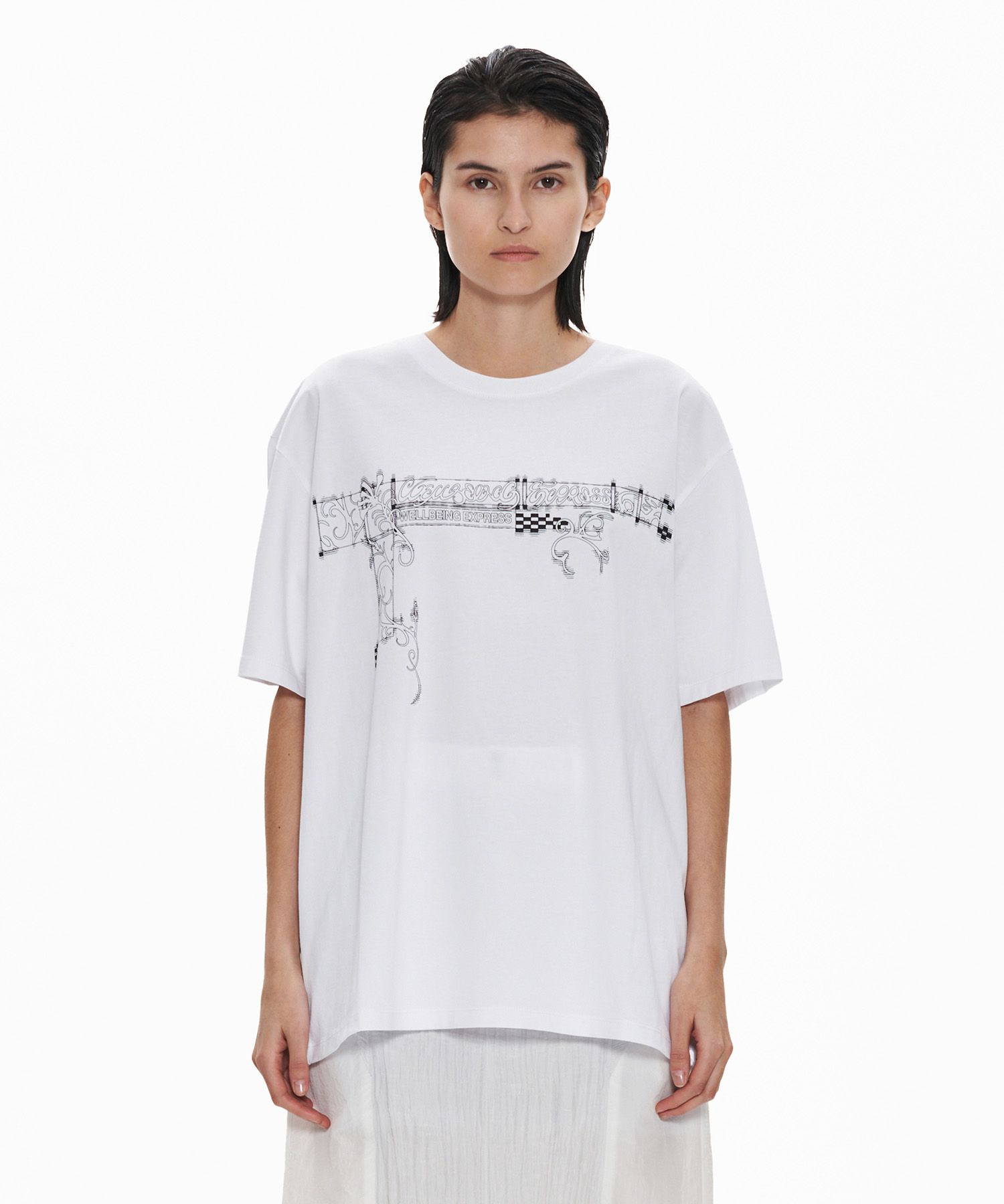 【WELLBEING EXPRESS】 Oversized Hybrid Tattoo Half Sleeve MUSINSA | WELLBEING EXPRESS Oversized Hybrid Tattoo Half