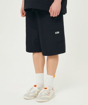 컬러플러스 레귤러핏 5부 반바지 BLACK