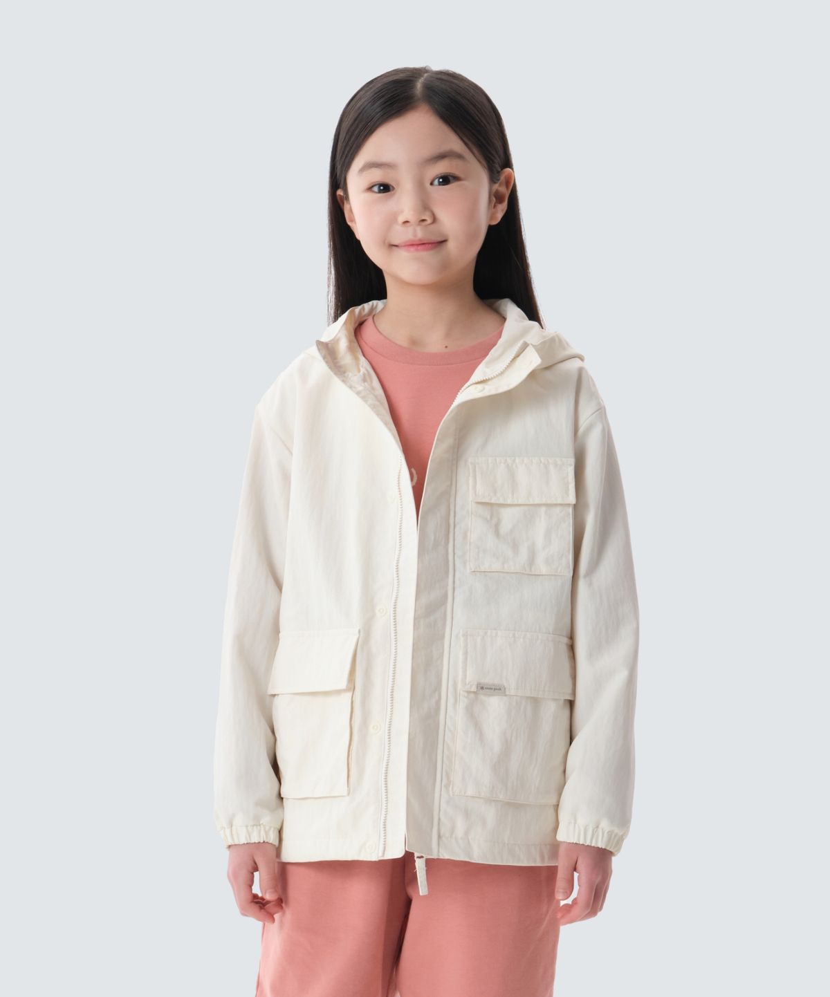 스노우피크 어패럴 키즈(SNOWPEAK APPAREL KIDS) 키즈 캠플 바람막이 (S25SKCWB82) Butter Ivory