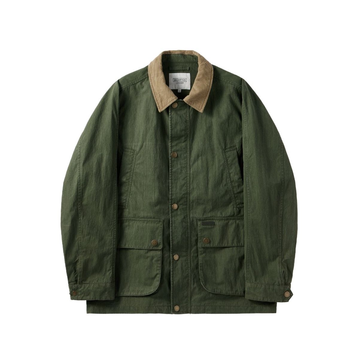 브롬톤 런던(BROMPTON LONDON) GREENFORD COLLAR COLOR BLOCK FIELD JACKET - KHAKI (P251UJK401)