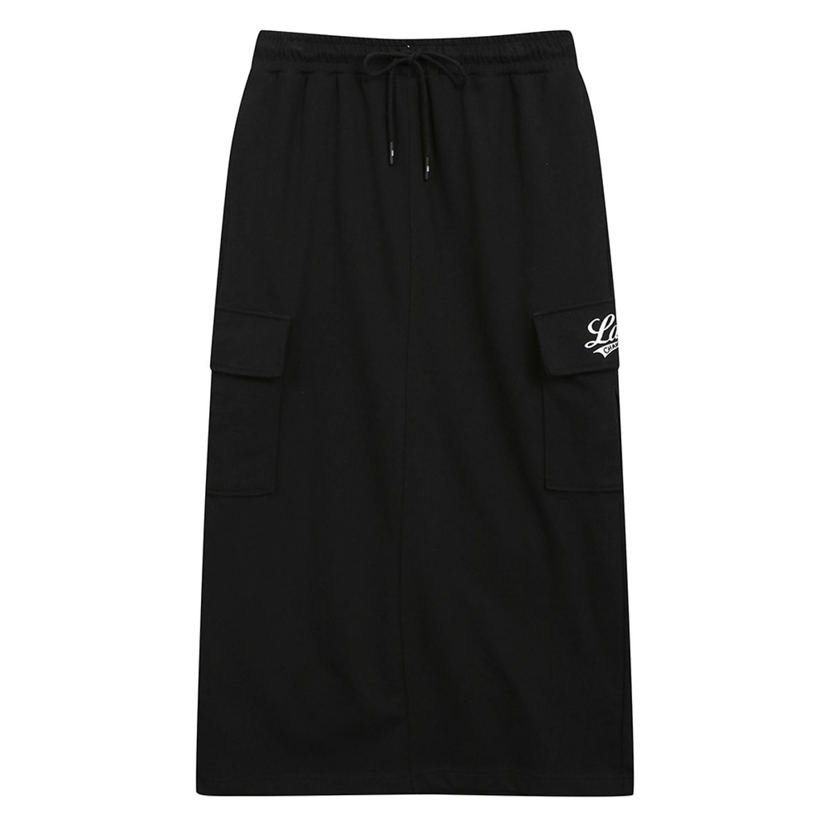 엔비에이(NBA) 여성 레터링 카고 스커트(N251TK731P) 블랙