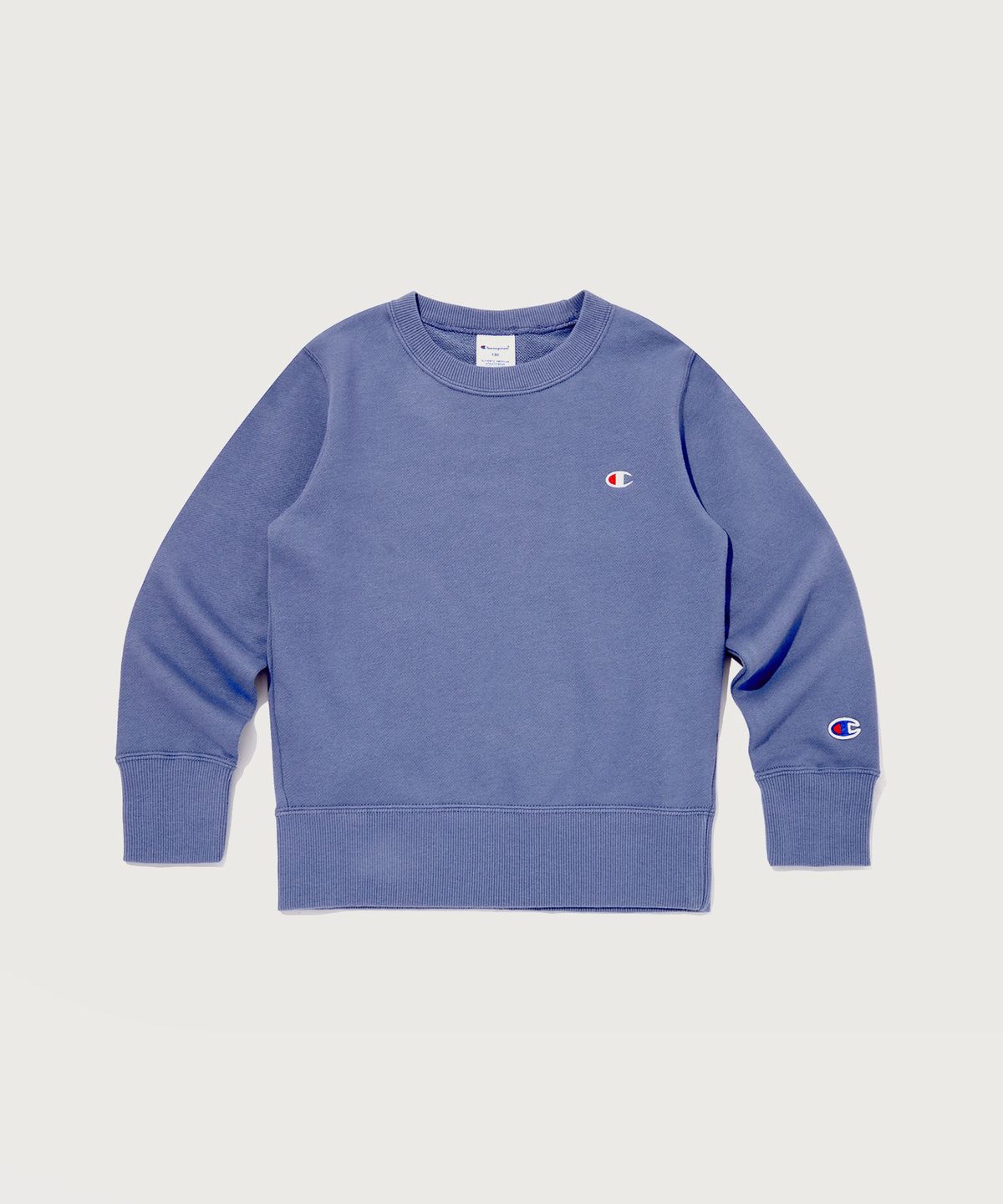 챔피온 키즈(CHAMPION KIDS) 키즈 C로고 프렌치테리 크루넥 스웨트셔츠 Normal Blue
