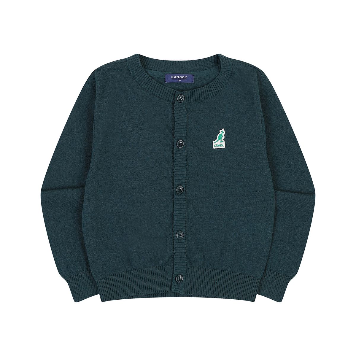 캉골키즈(KANGOL KIDS) 베이직 로고 썸머 가디건 RB 0001 그린