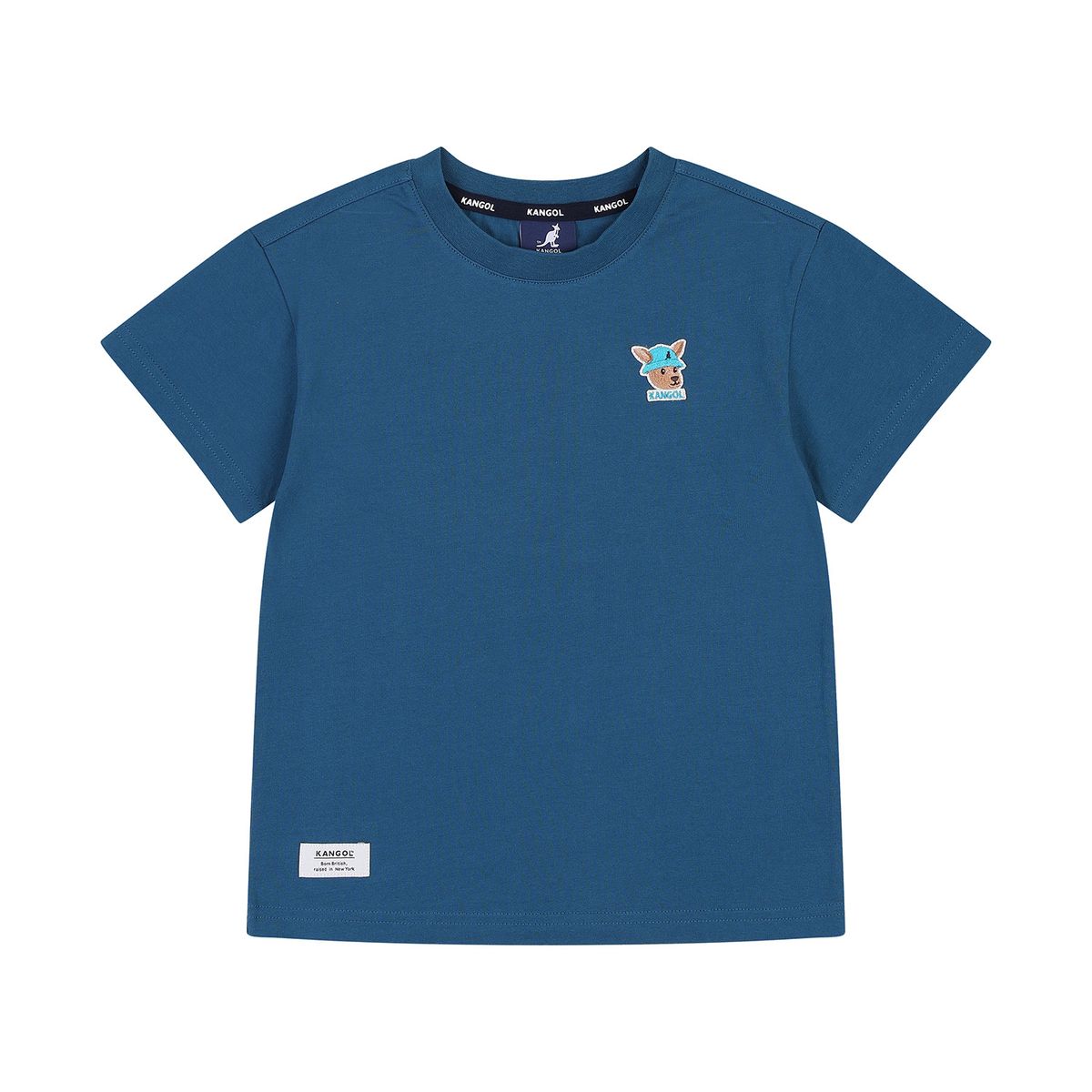 캉골키즈(KANGOL KIDS) 루 심볼 패치 숏 슬리브 티셔츠 RB 0003 그린
